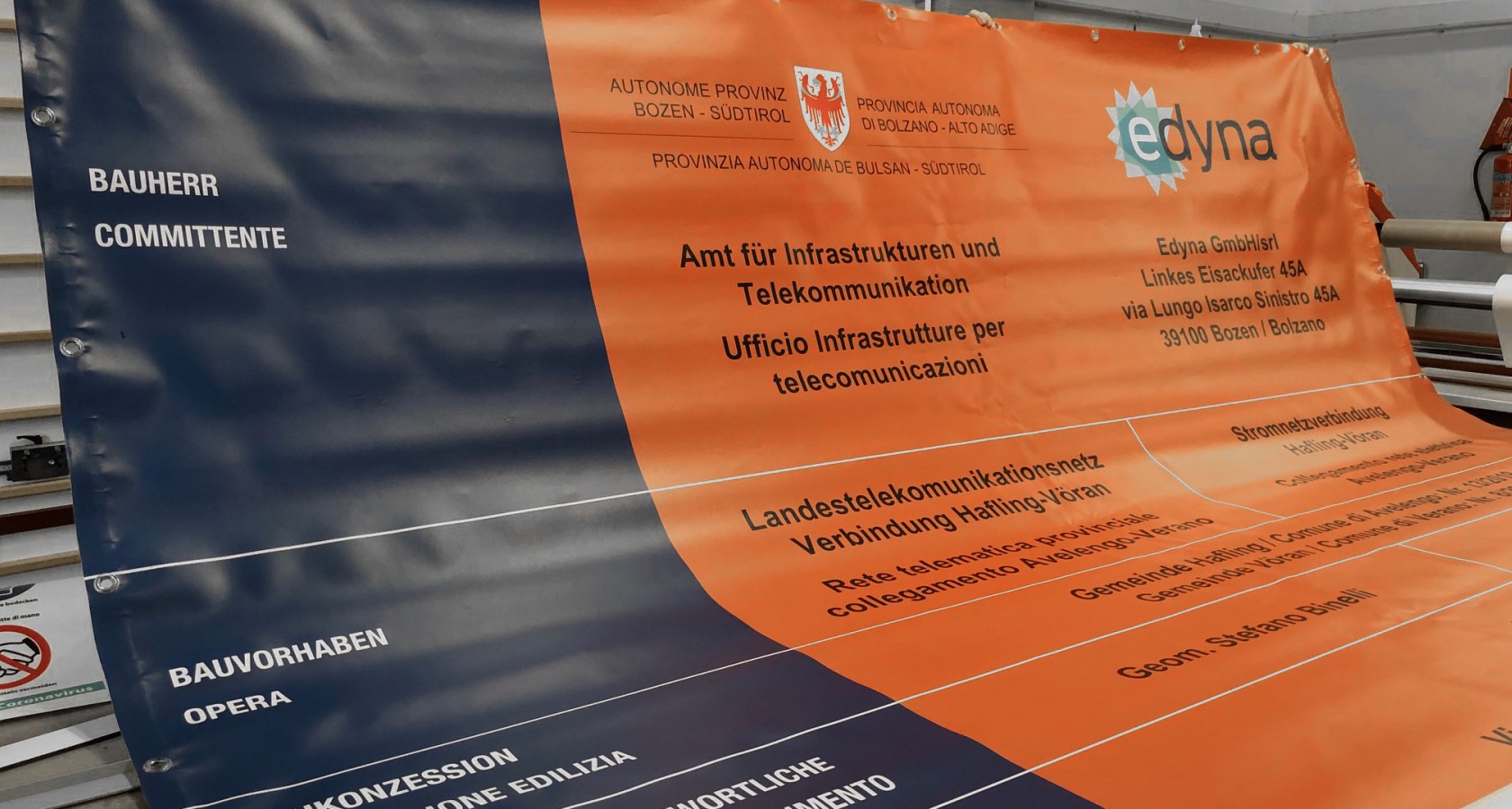 Baustellen-Banner Baustellen-Banner