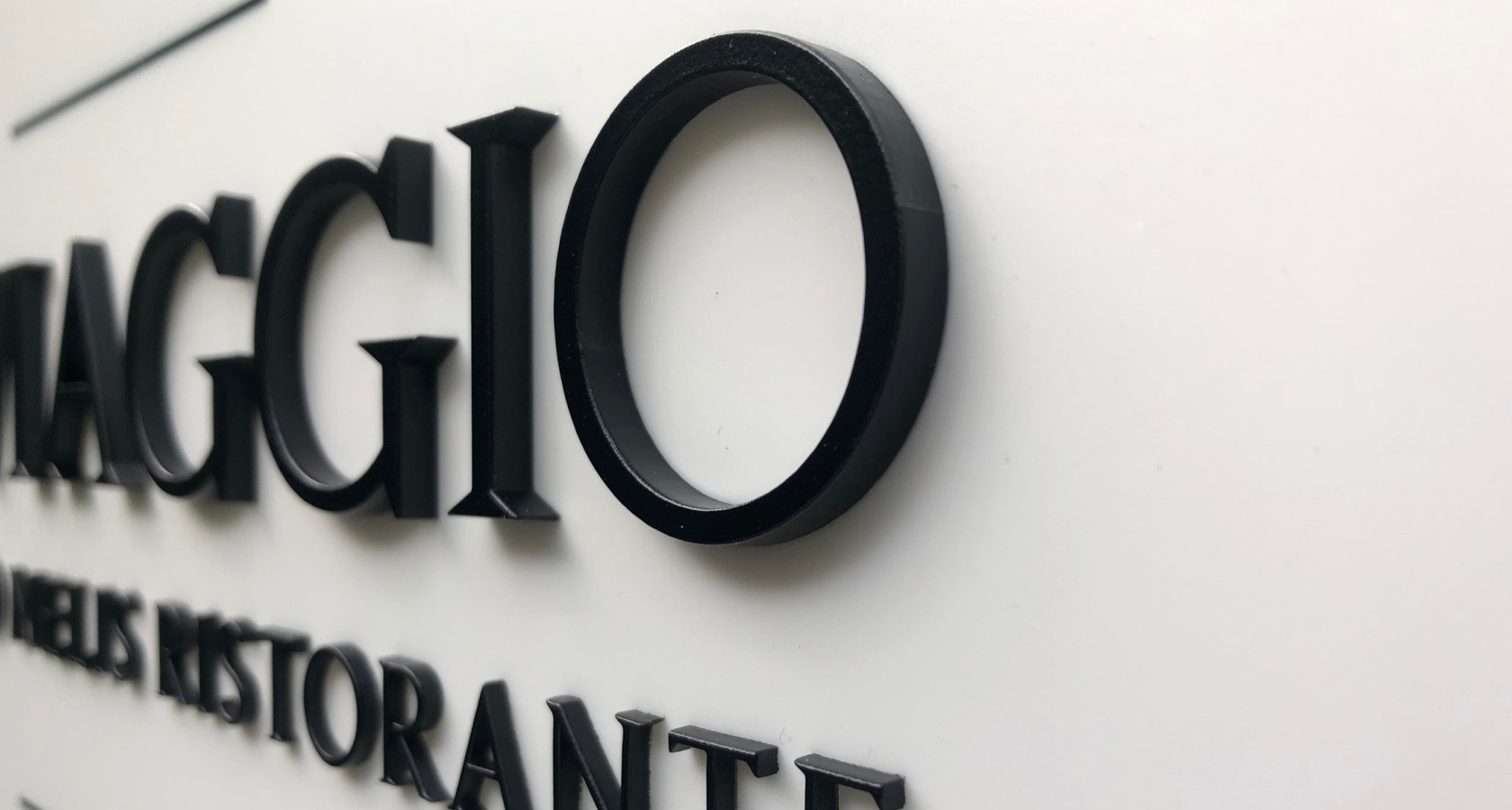 3D-Schrift für Restaurant