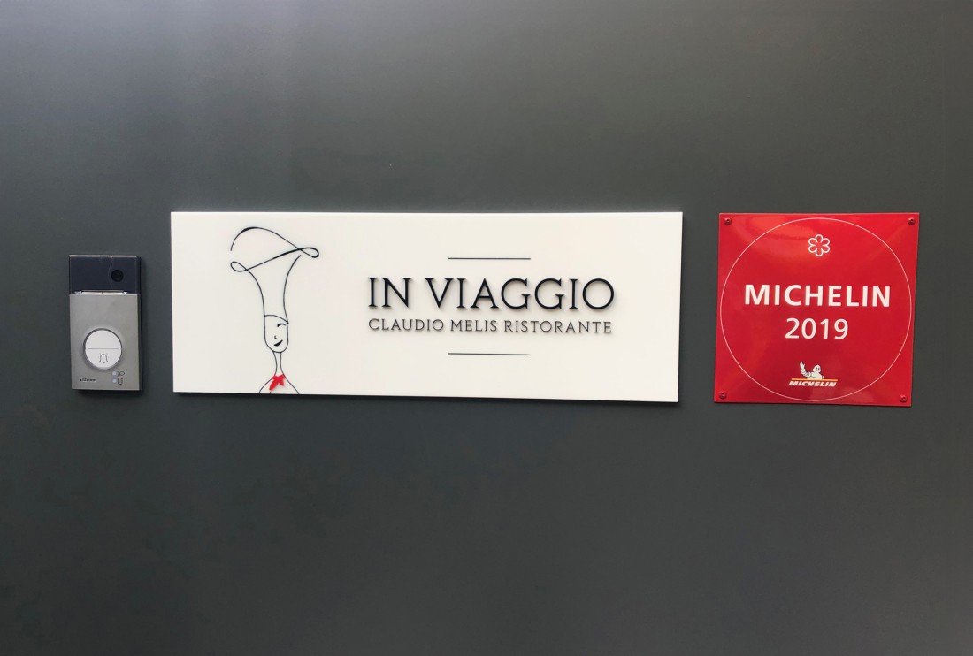 Targa stampata per ristorante