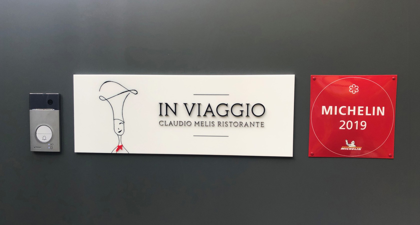 Targa stampata per ristorante